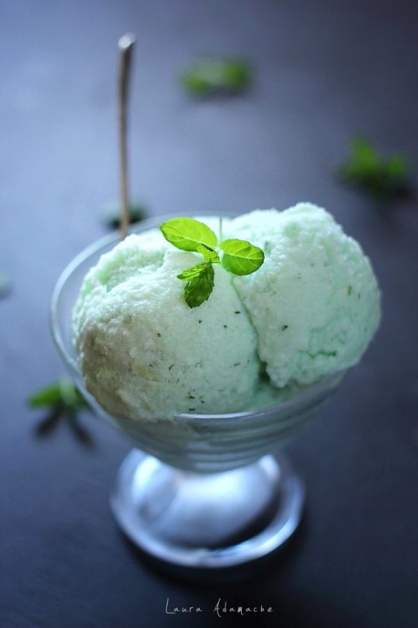 Sorbet de ananas si menta