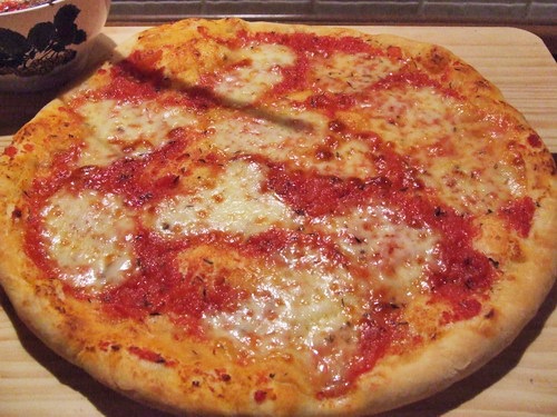 Pizza Margherita detaliu