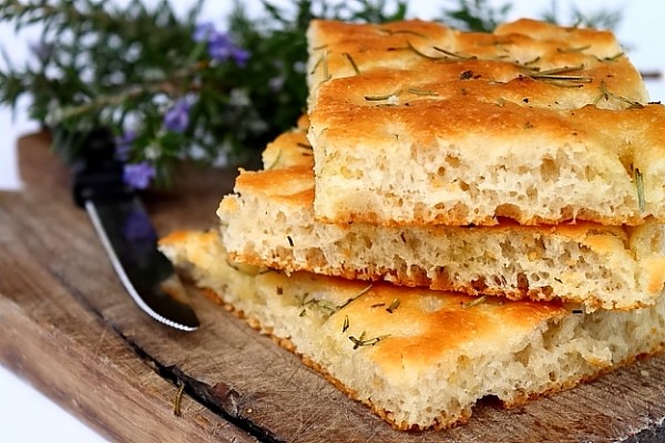 Focaccia alla Genovese - detaliu