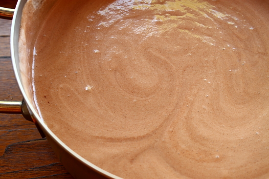 Inghetata de nutella cu stafide - preparare crema de nutella
