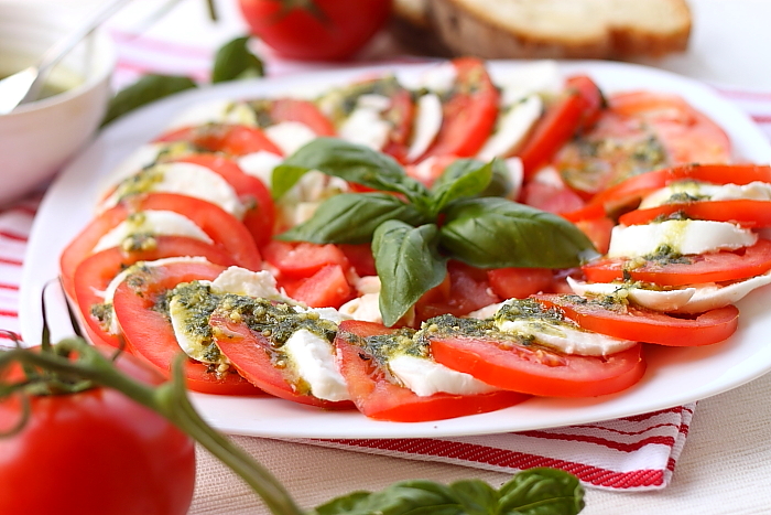 Salata caprese detaliu