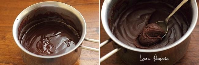 Ciocolata topita in vas