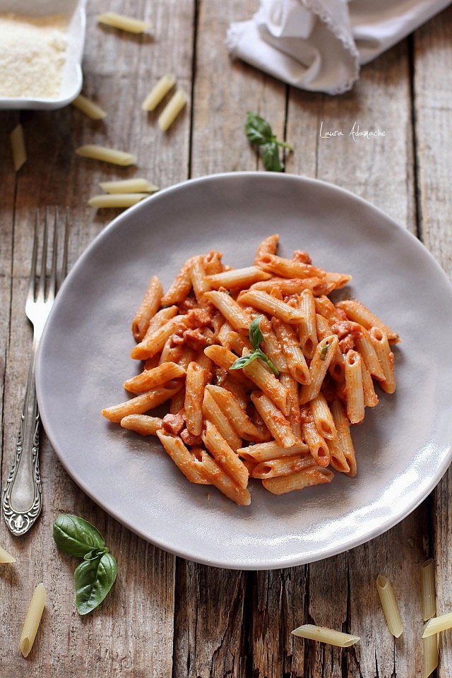 Penne cu sos de si smantana | culinare Laura