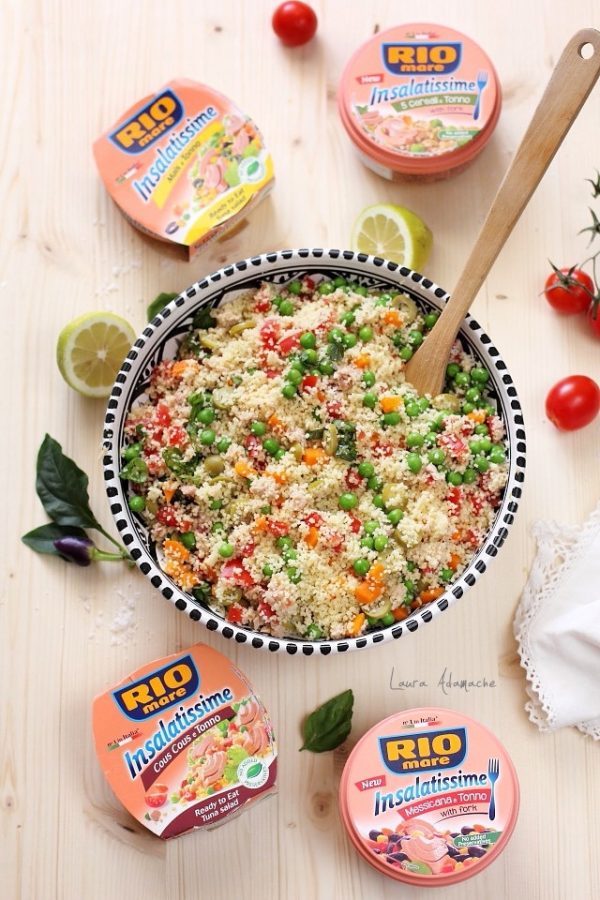 Salata cu couscous si ton