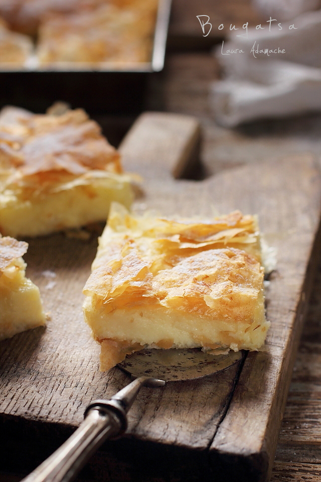 Placinta Greceasca Cu Crema De Gris Bougatsa Laura Adamache