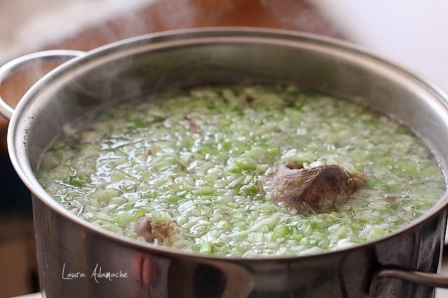 bors de miel cu legume