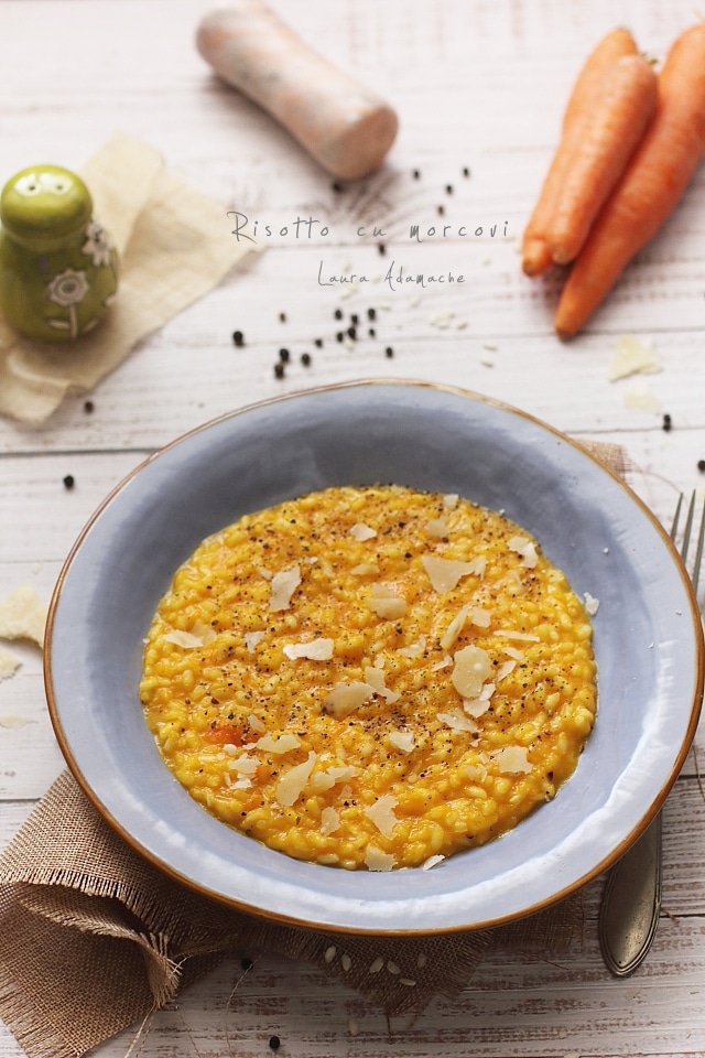 risotto cu morcovi detaliu